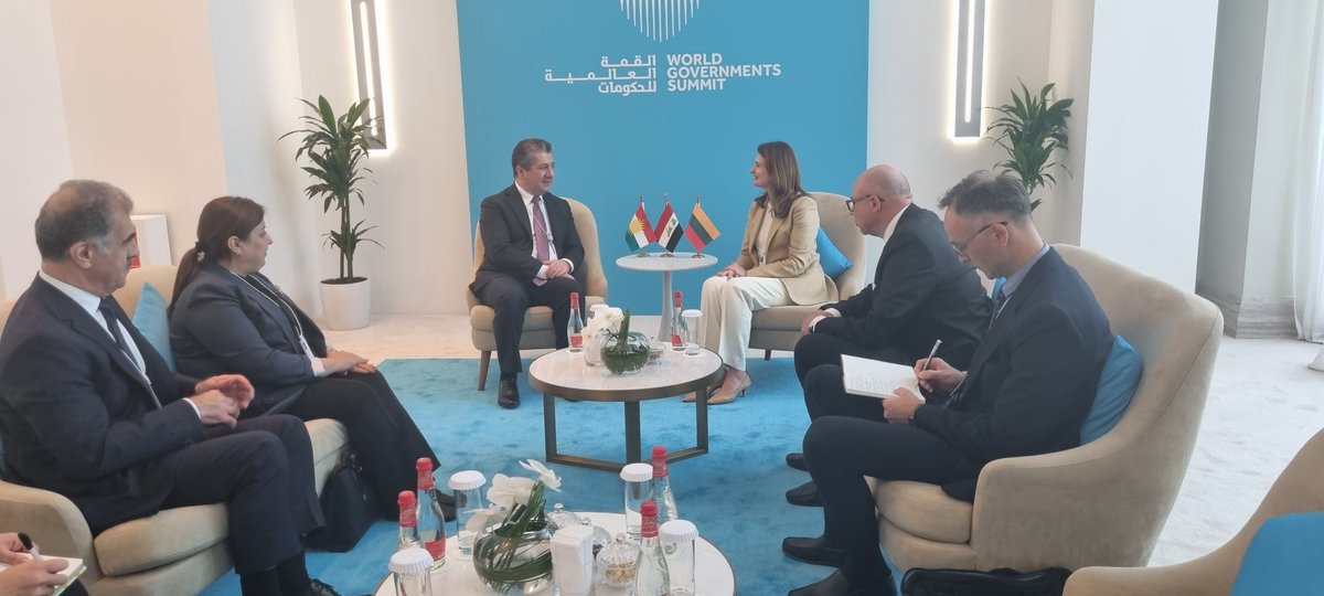 Lithuanian Government 🇱🇹 (@lithuaniangovt) on Twitter photo In a warm meeting with Kurdistan Regional Government Prime Minister <a href="/masrourbarzani/">Masrour Barzani</a> Chancellor <a href="/GiedreBalcytyte/">Giedre Balcytyte</a> expressed Lithuania’s readiness to expand already existing projects in educational field and start exploring cooperation opportunities in IT sector. In a warm meeting with Kurdistan Regional Government Prime Minister <a href="/masrourbarzani/">Masrour Barzani</a> Chancellor <a href="/GiedreBalcytyte/">Giedre Balcytyte</a> expressed Lithuania’s readiness to expand already existing projects in educational field and start exploring cooperation opportunities in IT sector.