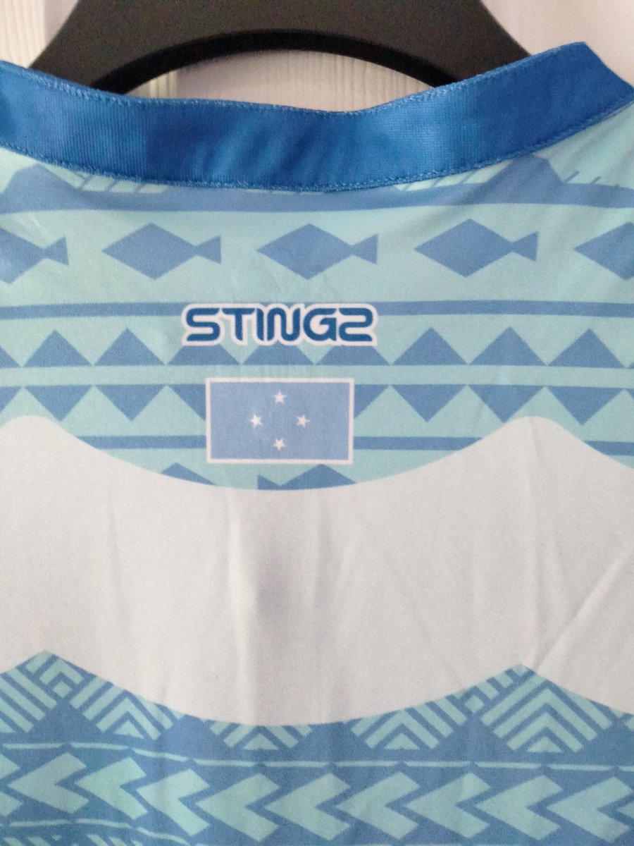 Stunning Micronesia home shirt arrived today.
Many thanks to @StingzProwear for producing these absolute beauties and to @paul_c_watson for bringing them to my attention.