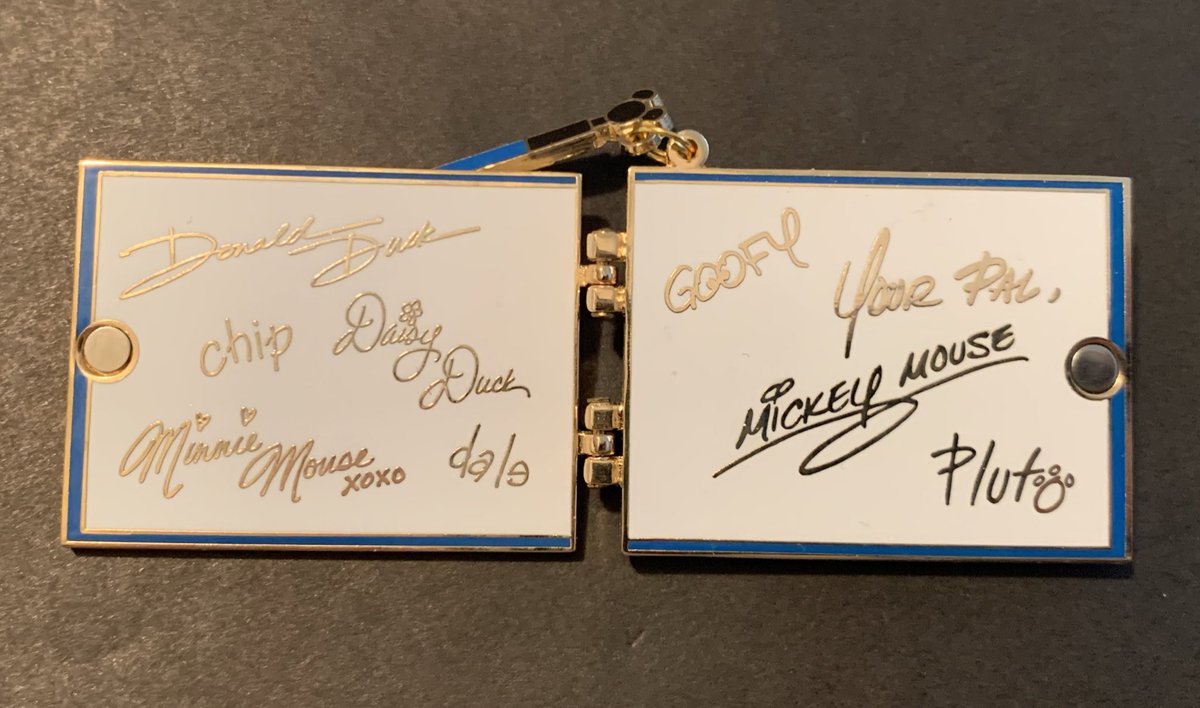#GoodMorning

#Tuesday is #PinDay. This pin was a gift. I love it even though I never had an autograph book for collecting character signatures. Did you ever collect signatures? What was the hardest one to get?

#Disney #DisneyWorld