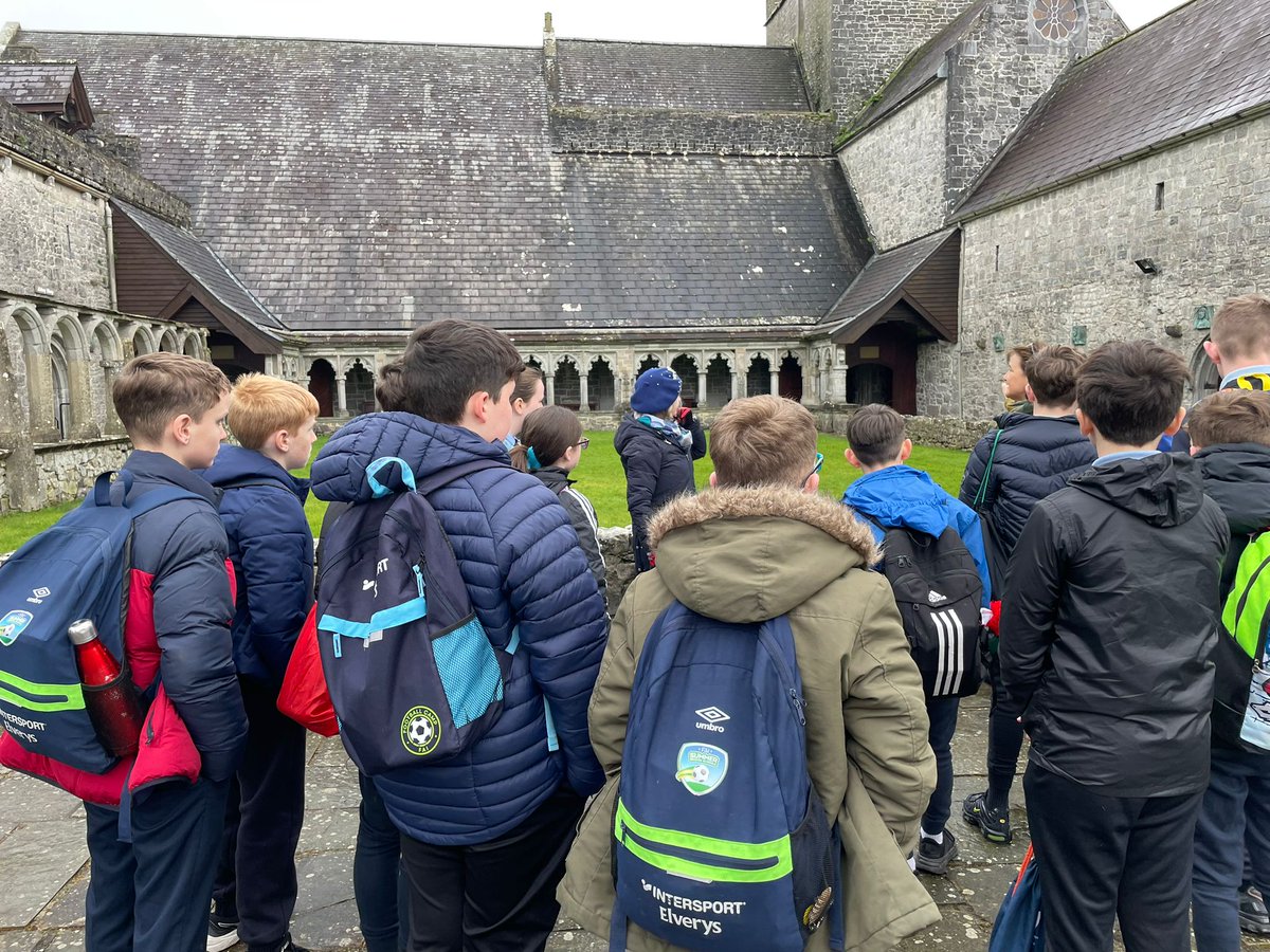 6th class enjoying their Retreat to Holycross today, including a tour of the beautiful Abbey.