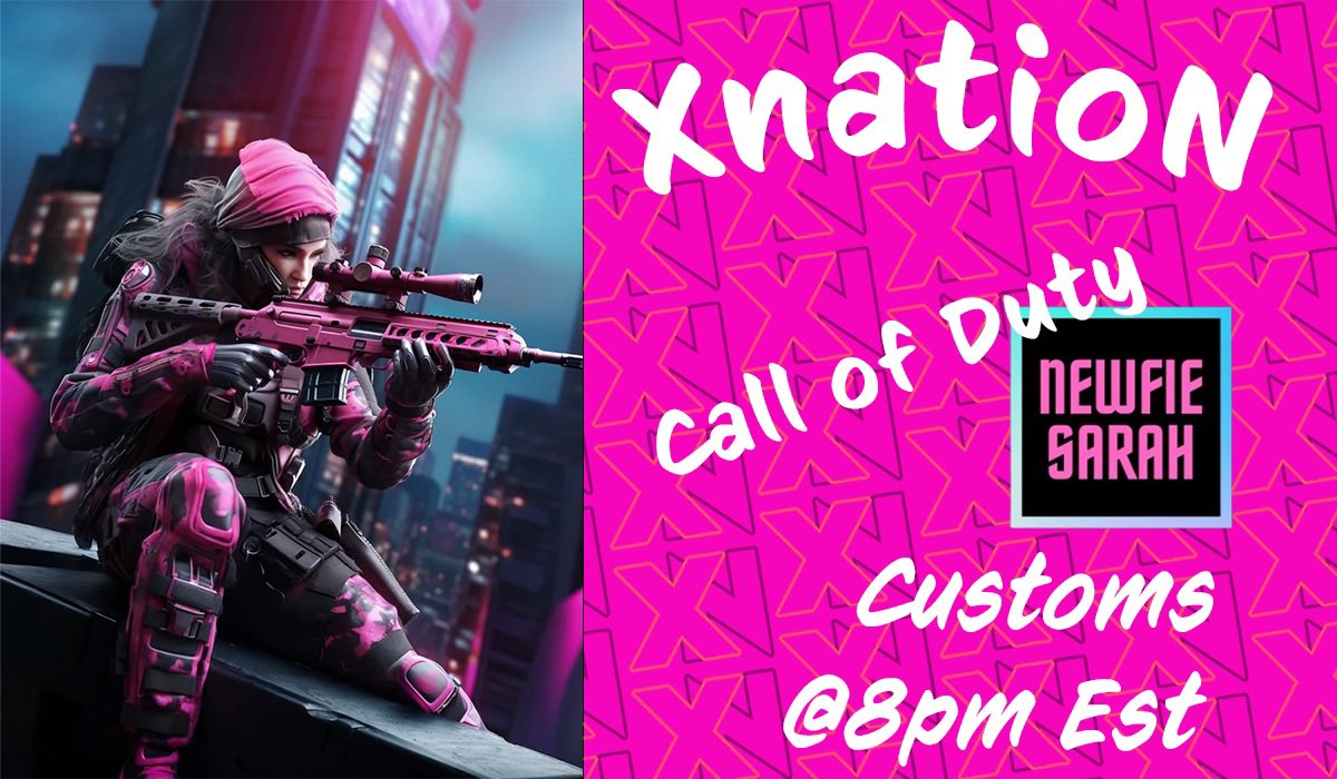 itsnewfiesarah's tweet photo. Call of Duty Customs TONIGHT! 

8pm EST https://t.co/G3Eq5r2f2n