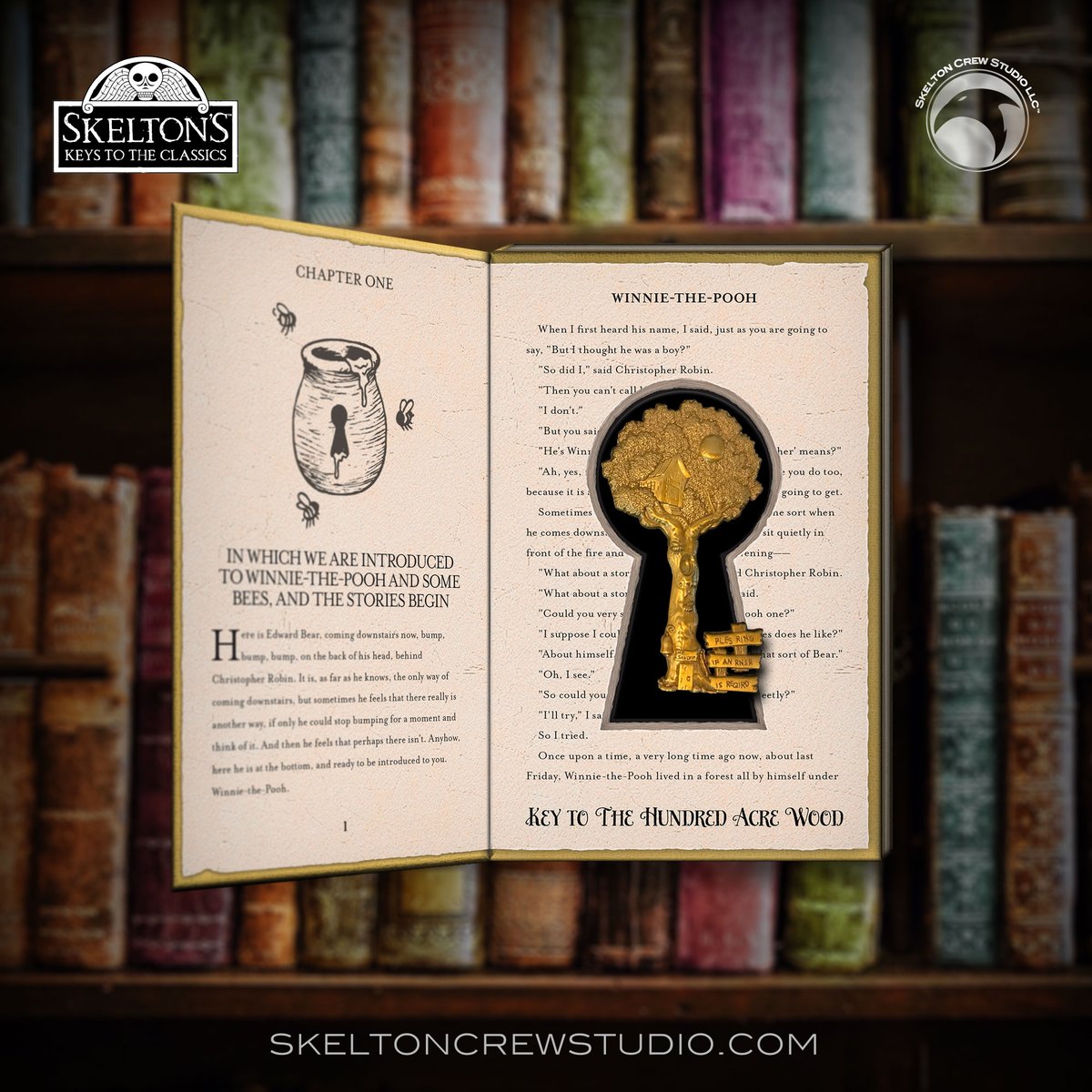 SkeltonCrew's tweet photo. Happy Classics!
To celebrate our latest releases, like and share and we’ll draw a winner each day at random all week! (US addresses only, please)
Day 4: One unbearably cute key.
From Skelton's Keys to the Classics, it's the Key to the Hundred Acre Wood.
#5DaysofClassics https://t.co/Z52cL8LOqE