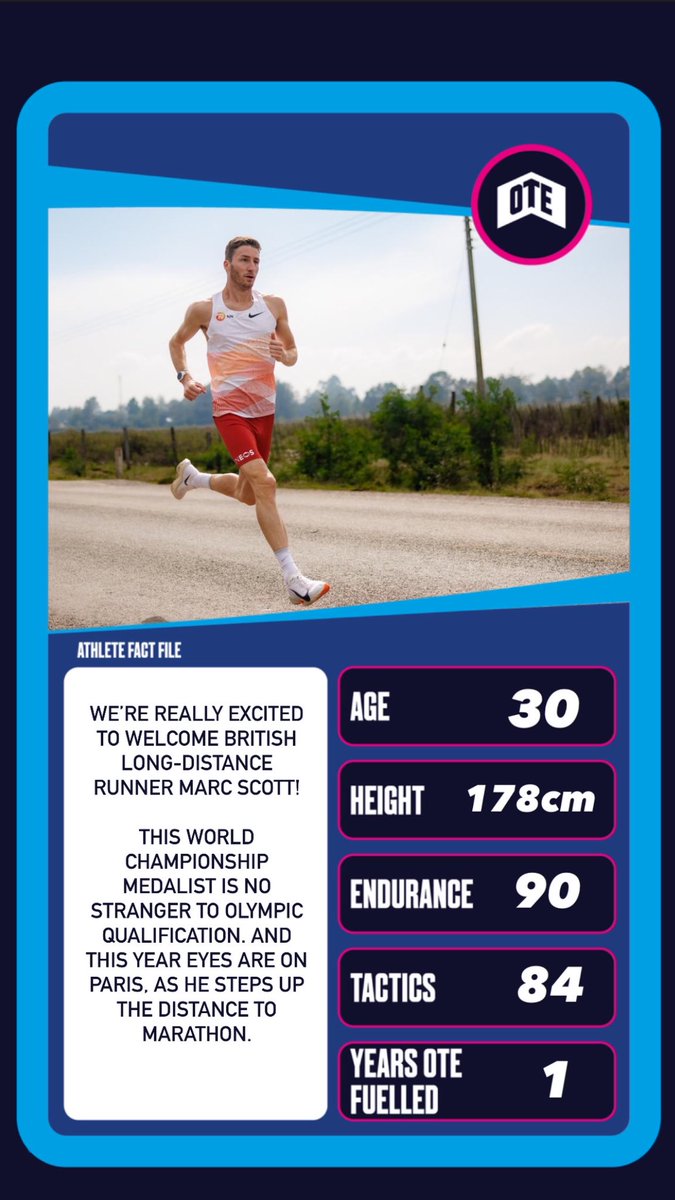 Welcome British long-distance runner @_MarcScott 🇬🇧 We’re very much used to seeing Marc deliver outrageously fast 5km and 10km times. But with the Olympics on the horizon we’re looking forward to helping him fuel the step up in distance & chase that marathon qualification time