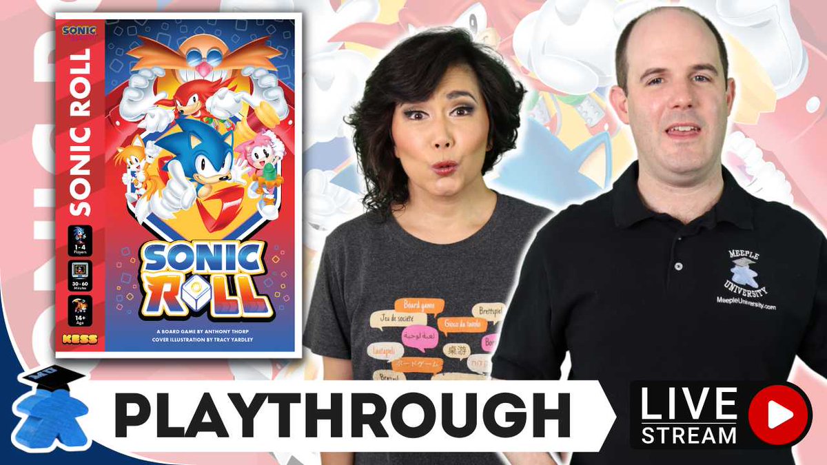 This weekend, we'll play the new board game version of Sonic the Hedgehog, #SonicRoll - for some dice chucking cooperative playthrough. 
Set reminder here for gameplay, chat and giveaway - youtube.com/live/2A0OU99sH…
#kessentertainment