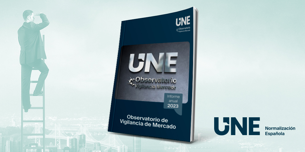 🔎 ¡Disponible el Informe Anual 2023 de vigilancia de mercado! El objetivo del Observatorio de Vigilancia de Mercado #OVM de UNE es fortalecer la colaboración público-privada en este ámbito y contribuir a evitar la comercialización de productos y servicios inseguros, que provocan