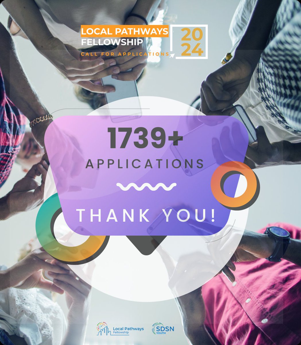 We have closed the application process for the 2024 cohort with an unprecedented 1739 submissions from outstanding candidates. Thank you all for your interest and enthusiasm. We will be in touch with more details about your applications in the next few weeks. #SGD11 #Cities