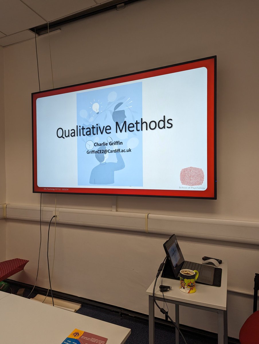 The first time I delivered this seminar (2020) I had no personal experience with qualitative methods in my own research. 3 1/2 years into a mixed-methods PhD, I feel much better equipped to give advice and answer student questions on this topic. (ft. my favourite coffee mug)