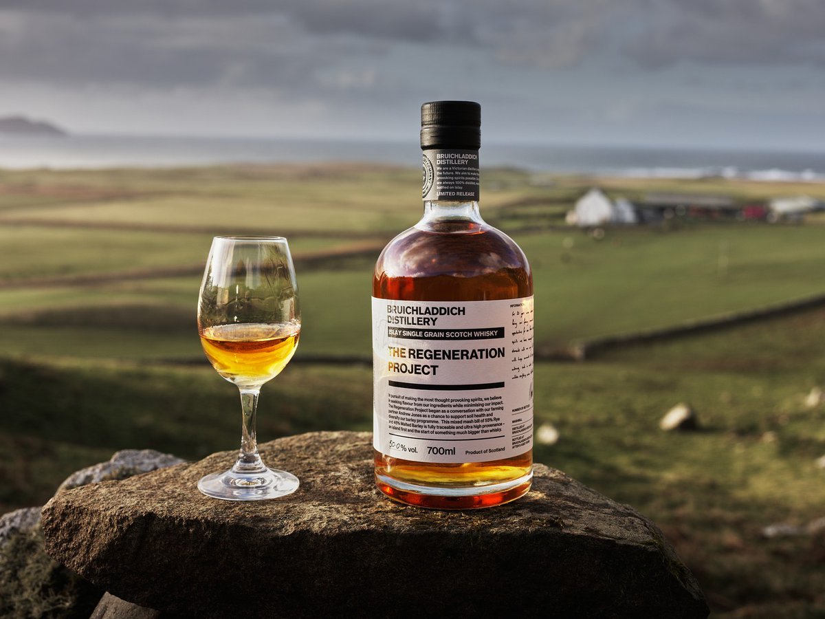 Here are four distilleries doing their part - ⭐Bruichladdich Distillery was the first B Corp distillery in Scotland! They prioritise looking after the land and the community that has supported them. They are proudly nonconformist and continue to push boundaries! @Bruichladdich