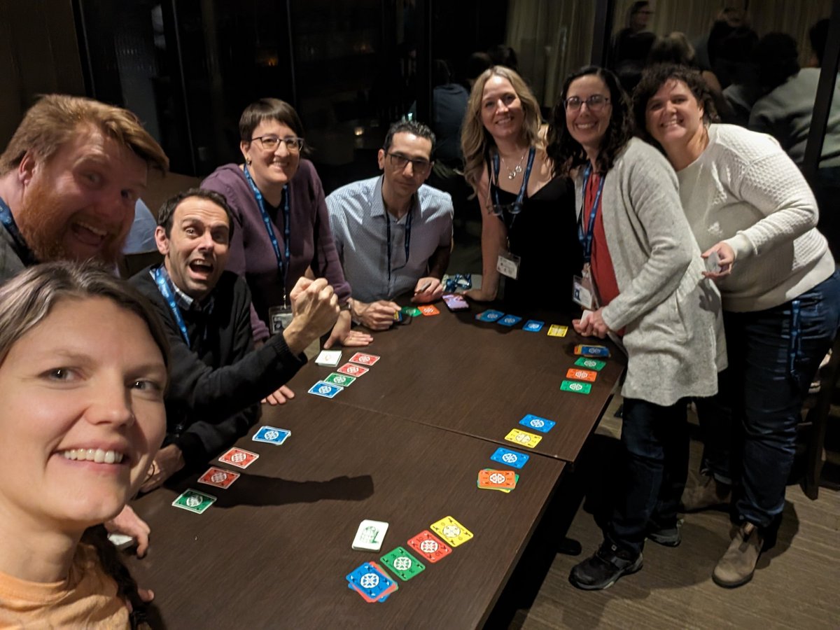 It's become a tradition to play #dutchblitz at the #omcaretreat2024. What's the max number of people who can play? 2023: 8 2024: 12 (thanks to Michelle) 2025: ? @OMCAmath
