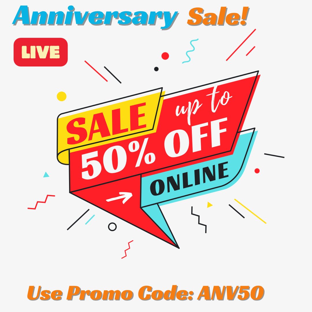 '🎉 Celebrate our anniversary sale with an exclusive offer ! Enjoy a 50% discount on all annual plan. Hurry, this deal won't last long! #AnniversarySale