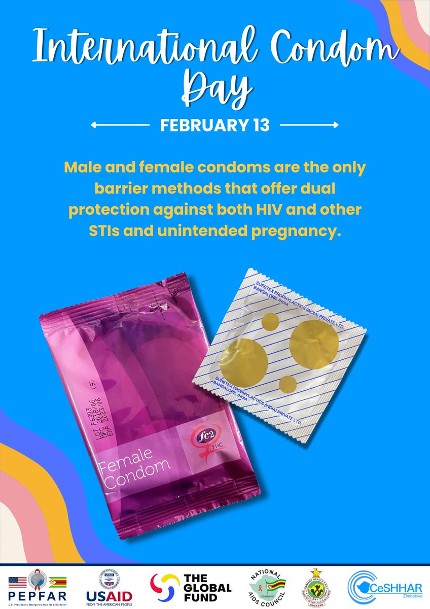 Today is International Condom Day and we are celebrating safe sex with the male and female condoms. Use condoms for safer sex to prevent HIV, other sexually transmitted infections, and unintended pregnancies. #internationalcondomday #safesexawareness #saferissexy