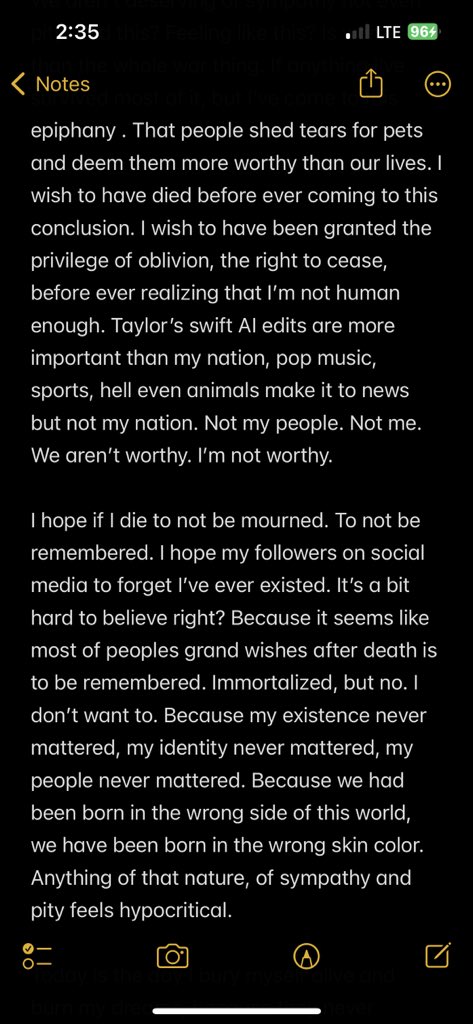 My pain knows no end. My grief knows not limit. I’m seething with anger and agony. Network is back, slowly and I’m okay I guess. It depends on how you define okay. And for the love of god #KeepEyesOnSudan