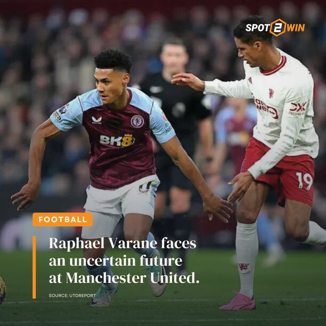 Spot2win_CO's tweet image. Raphael Varane&apos;s future at Manchester United is uncertain 🧐🧐🧐
Will he stay or go? Comment you opinions below 👇🏼
#MUFC #Varane #ContractTalks #TransferNews #DecisionTime
