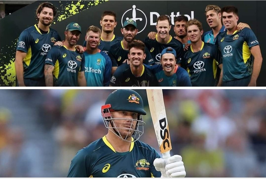 #Australia beat #WestIndies 
3 Match #T20I Series 2-1 🇦🇺🏏

Player of the Series - #DavidWarner (3 Matches, 173 Runs) 👏

#AUSvsWI #AUSvWI #CricketAustralia #AustralianCricketTeam #Windies #Cricket #CricketNews #CricketTwitter