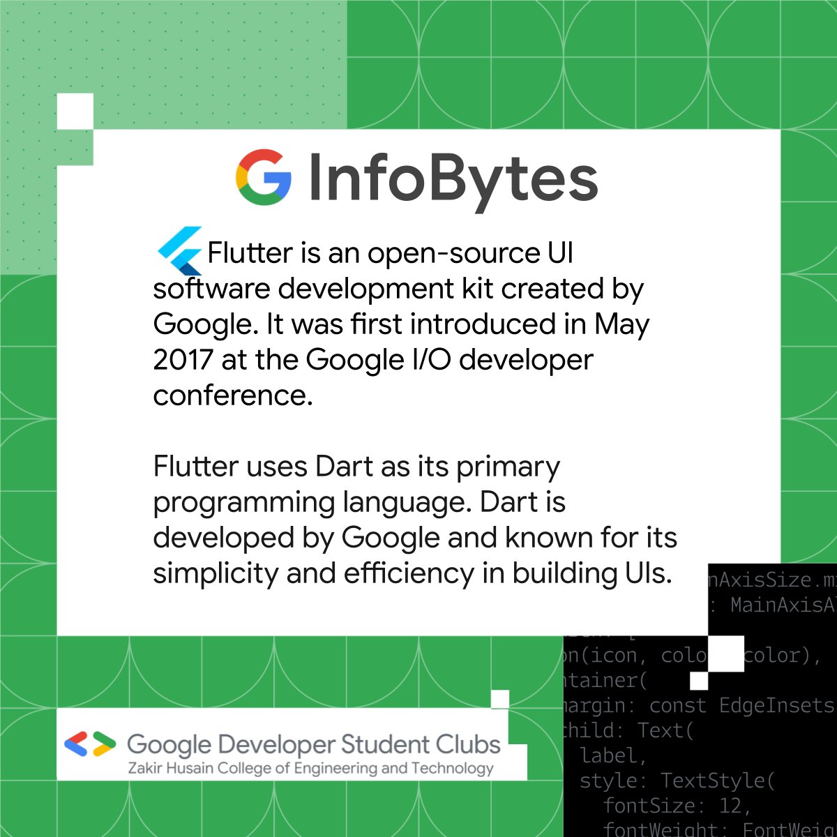 💡InfoByte#7
.
.
.
.
#googledeveloperstudentclubs #developerstudentclubs #googledevelopersgroup #gdsczhcet #gdsc #zhcet #amu #google #googleads #newtechnology #techblogger
#techies #techgadgets #technologythesedays #technews #techlover #technologyrocks #TechTrends