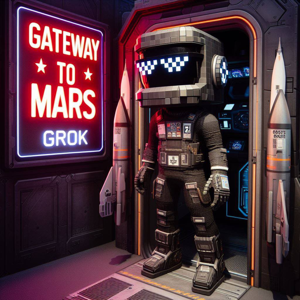 jintuota's tweet image. #grok
#grokmeme
@Grok_Project 

About to land on the moon 🌕