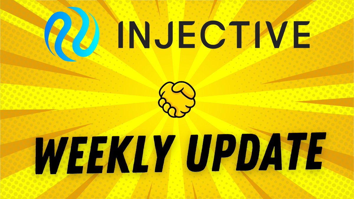 $INJ Ninjas 🥷 It's time for a weekly update Here's everything going on in the @Injective_ ecosystem 👇