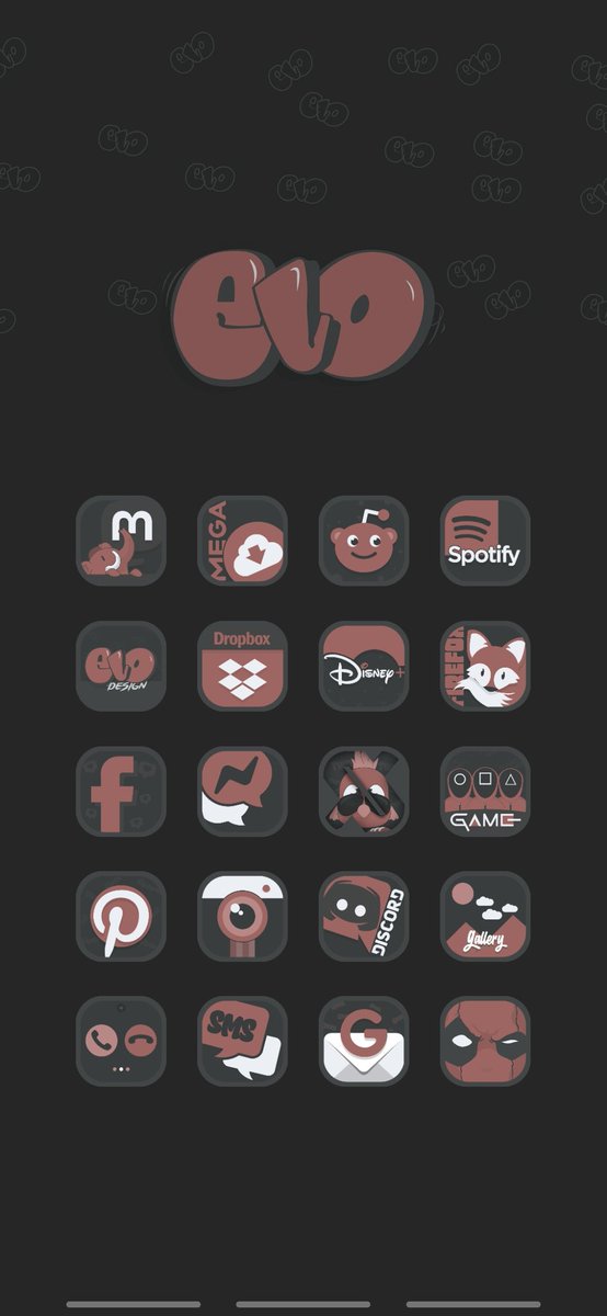 New icon pack available in the evening Evo-iconpack iOS jailbreak and non-jailbreak version more than 2000 icons Android version more than 3000 icons