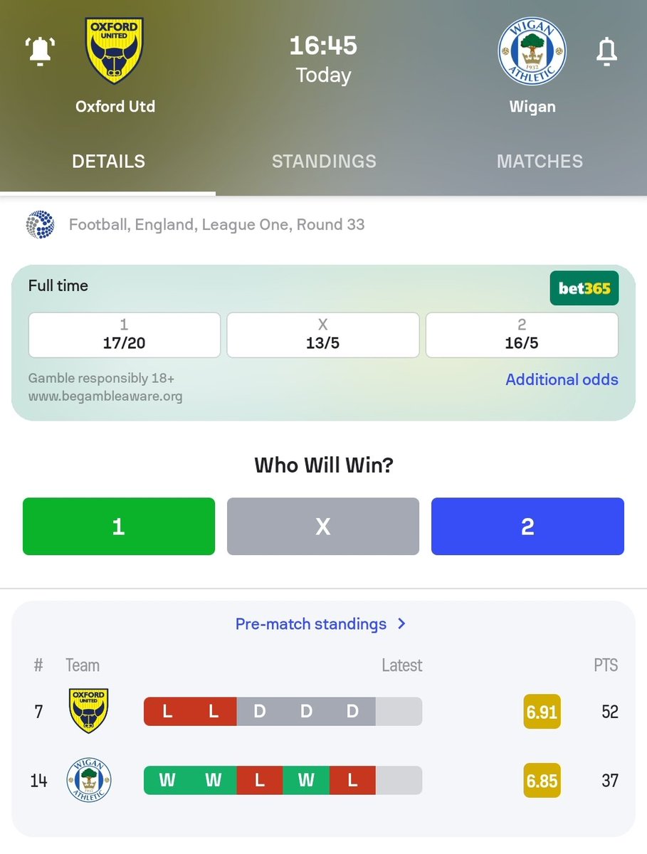 Hoje tem o maior da Inglaterra!

Oxford United v Wigan Athletic. #LeagueOne 
🇧🇷16h45  🇬🇧19h45

Livestream on my Instagram @robertjrbedding if anyone is interested.

#OUFC #Figueirense #FigueiraOxford #COYY 
#Amarelos