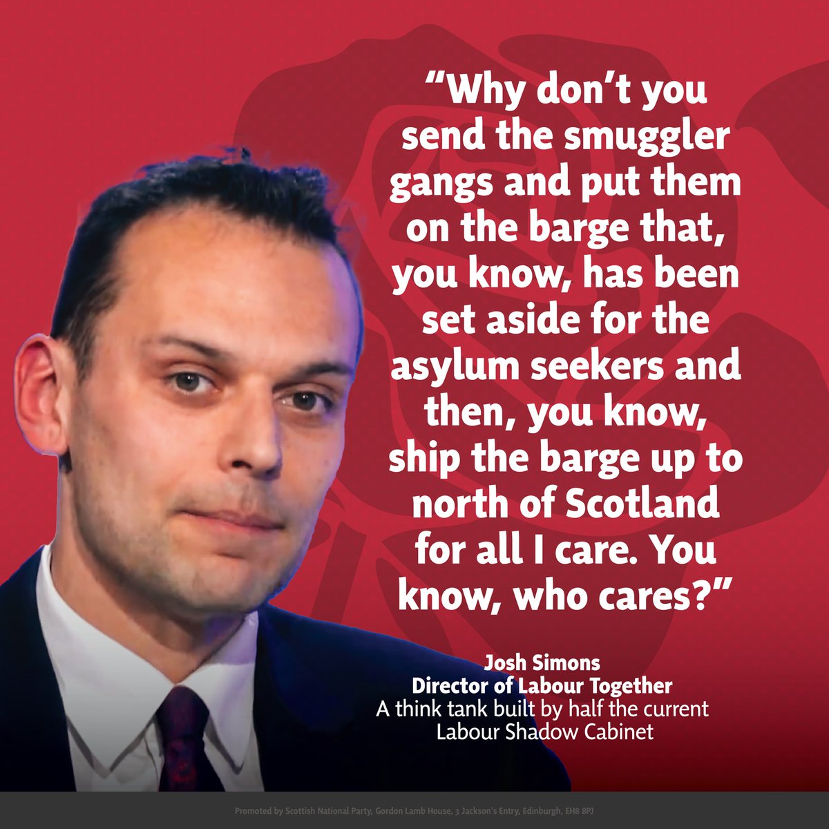 🥀 A Labour think tank built by half the current Labour Shadow Cabinet suggests sending smuggling gangs to Scotland.
