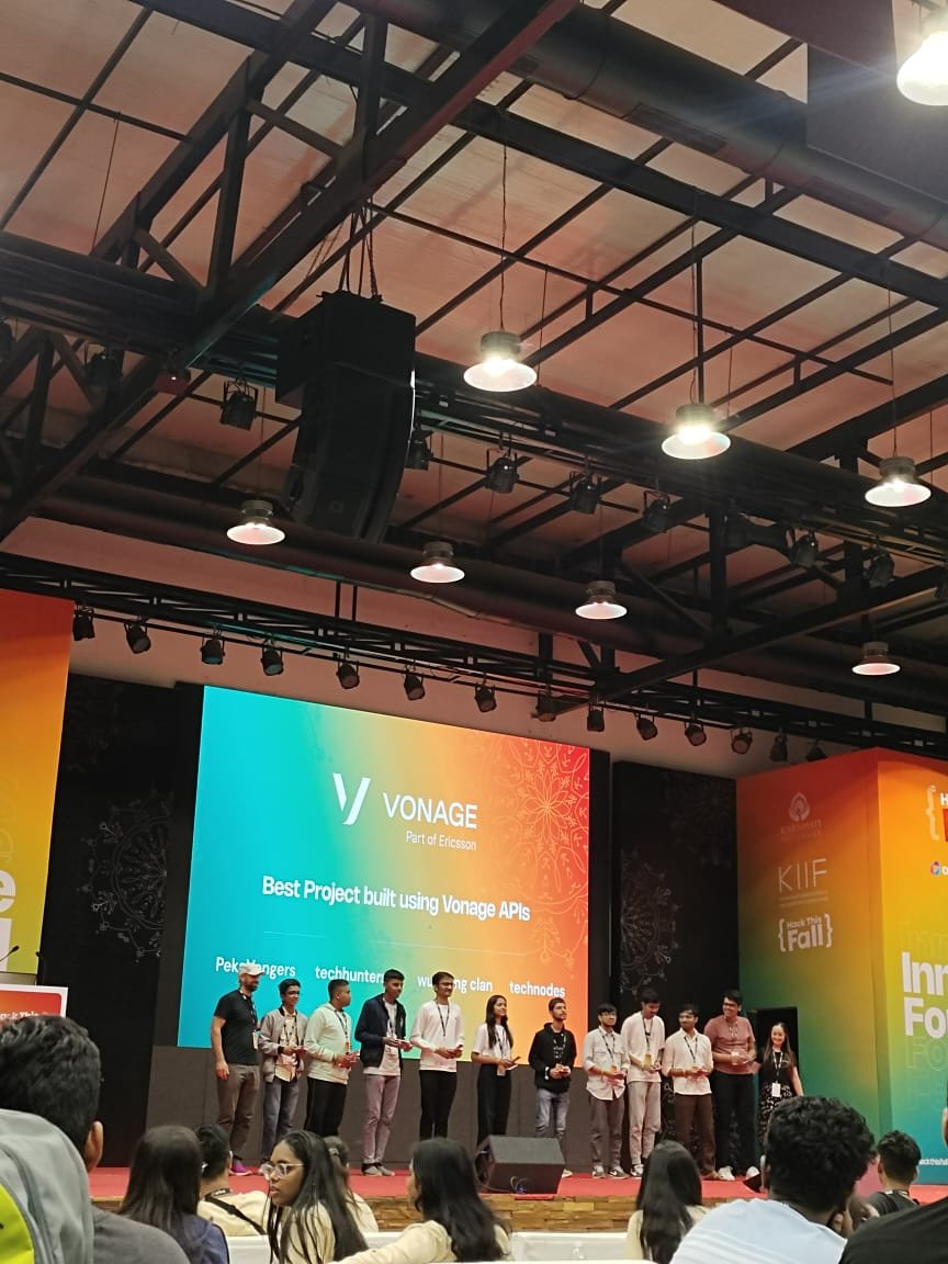 Nishitbaria1's tweet image. 🎉 Big win for Saamvad Sync! 🏆 Our project is one of the best built with Vonage at @hackthisfall hackathon!  Thanks to @Vonage, @KarlLingiah, @dianasoyster, and our amazing team for this achievement! 🙌
#HackThisFall2024 #hackthisfall #vongage