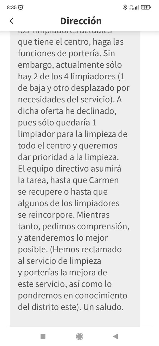 El día a día de nuestros colegios públicos de Sevilla. Y mientras tanto, las y los peones del Ayuntamiento esperando a ser llamados. ¡Qué desastre!
