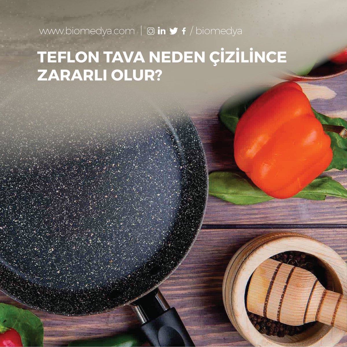 BioMedya's tweet image. "Teflon kaplamalı tavaların çizilmesi, potansiyel sağlık risklerini beraberinde getirebilir. PTFE parçacıkları ve zararlı gazlar açığa çıkabilir, solunum ve mide sorunlarına yol açabilir.

Haber: biomedya.com/teflon-tava-ne…

#Teflon #EvGüvenliği #SağlıkRiskleri #biomedya