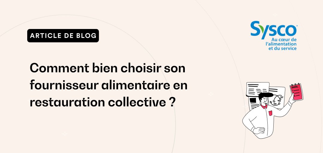 Comment bien choisir son fournisseur alimentaire en restauration collective ? 🤔

<a href="/Sysco/">Sysco</a>, grossiste alimentaire en restauration collective vous présente les étapes pour bien choisir son fournisseur alimentaire.

Lien de l’article ci-dessous ⬇️ brigad.co/blog/comment-c…