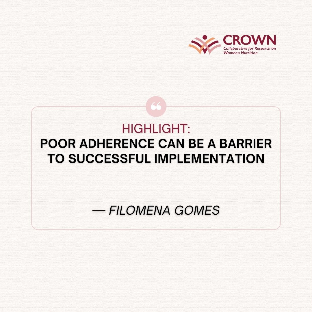 The CROWN Project (@jhucrownproject) on Twitter photo Starting Day 2 of #CROWN24 with a presentation by Filomena Gomes from <a href="/HMHBConsortium/">HealthyMothersHealthyBabies</a>!
She shares her work on defining, measuring, and boosting adherence to supplementation among mothers.
#MaternalHealth <a href="/gatesfoundation/">Gates Foundation</a> <a href="/JohnsHopkinsHBS/">Johns Hopkins HBS</a> Starting Day 2 of #CROWN24 with a presentation by Filomena Gomes from <a href="/HMHBConsortium/">HealthyMothersHealthyBabies</a>!
She shares her work on defining, measuring, and boosting adherence to supplementation among mothers.
#MaternalHealth <a href="/gatesfoundation/">Gates Foundation</a> <a href="/JohnsHopkinsHBS/">Johns Hopkins HBS</a>
