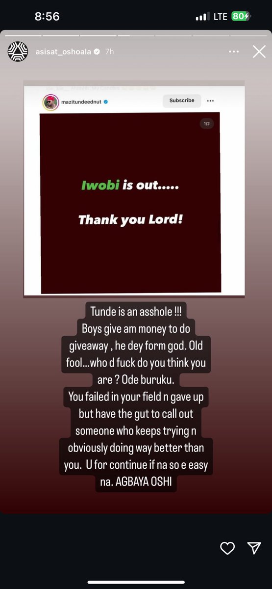 Between Asisat Oshoala and Tunde Ednut over Iwobi