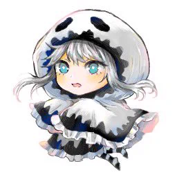 ミニおばけちゃん一旦ここまで多分直す。線も塗りも悩み中 