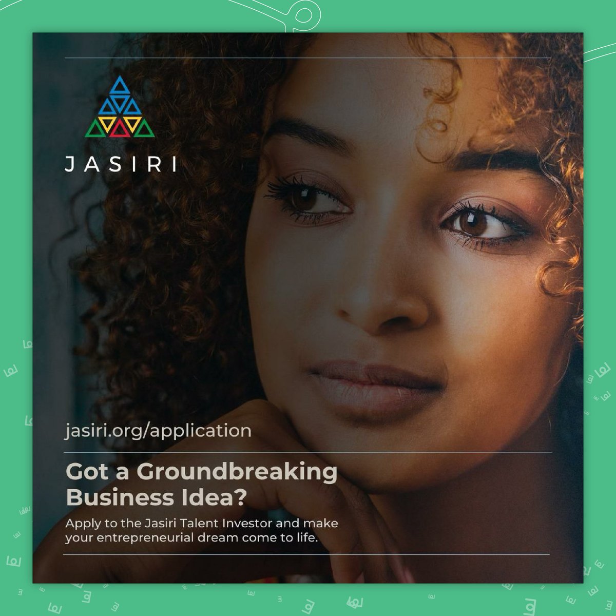 Ethiopian women with visionary ideas, it's your time to shine! Jasiri is on the lookout for female entrepreneurs with groundbreaking business concepts. Apply now at jasiri.org/application and join a community where your ideas have the power to create change.