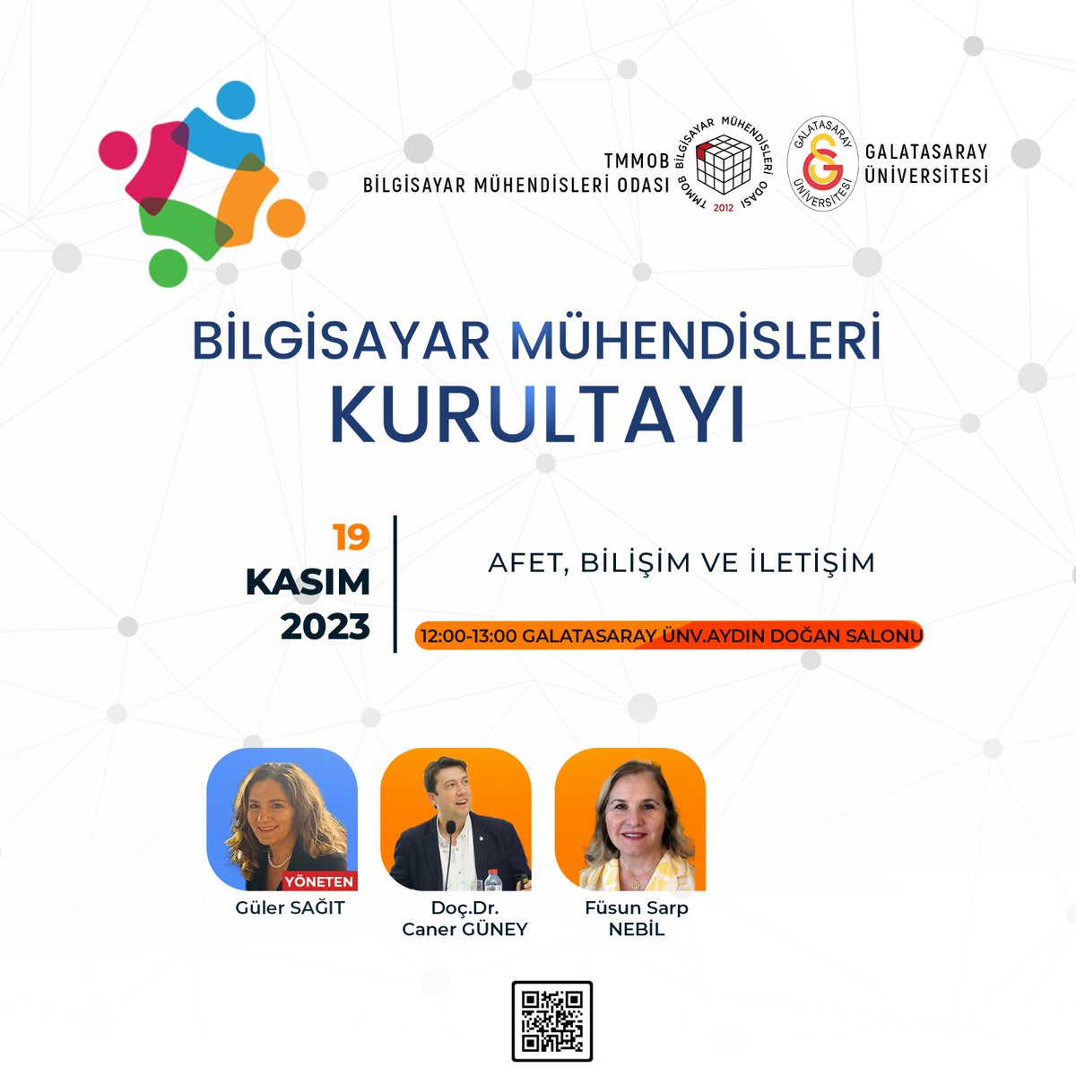 18-19 Kasım 2023'te Galatasaray Üniversitesinde düzenlediğimiz 4. Bilgisayar Mühendisleri Kurultayının "Afet, Bilişim ve İletişim" başlıklı oturumunu YouTube'da izleyebilirsiniz:

youtube.com/watch?v=y_P-kG…

#BMK2023