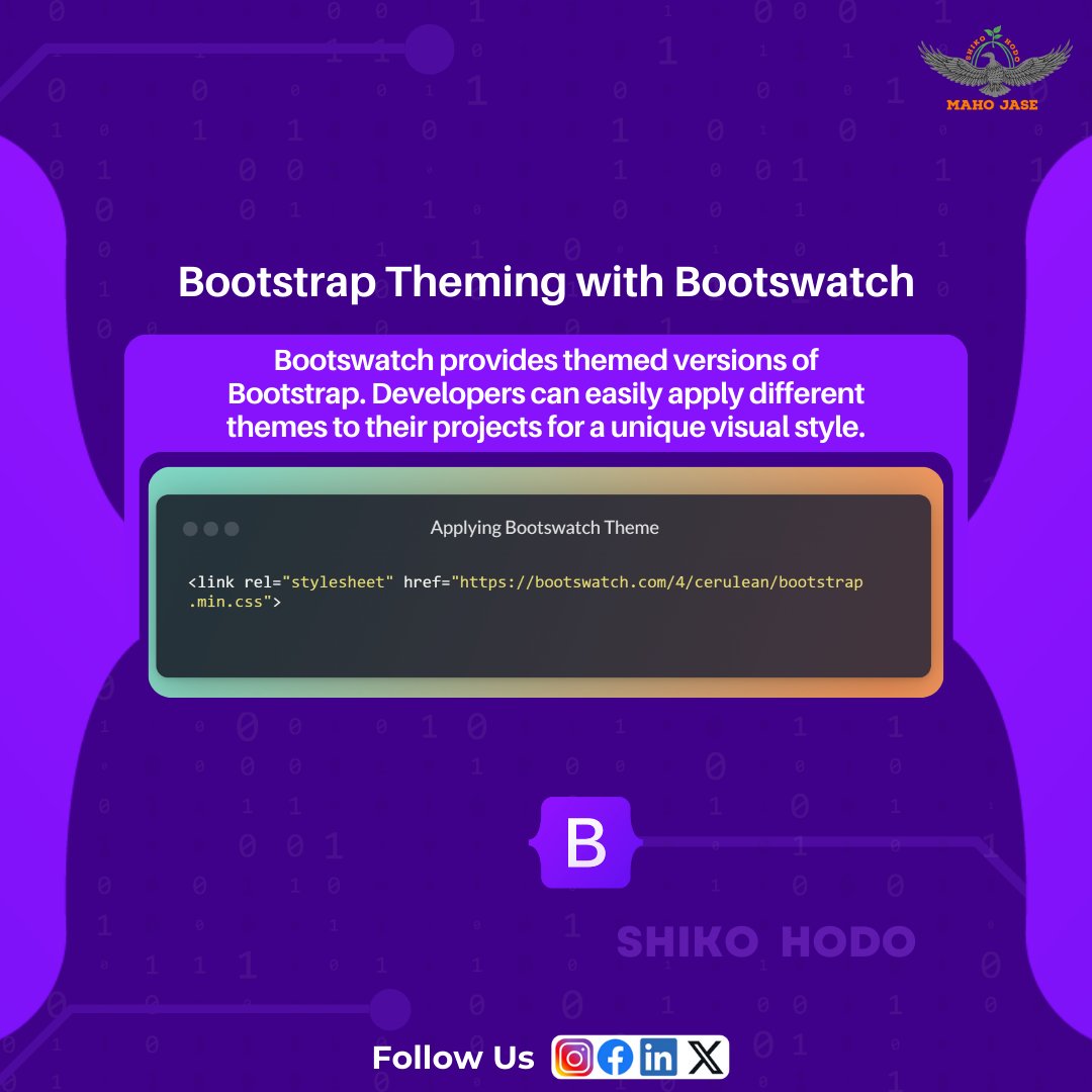 mahojase's tweet photo. Tech Imbibing: Day 412 π§π»βπ»
#Bootstrap #Bootstrap4 #WebDevelopment #Frontend #CSSFramework
#ResponsiveDesign #UIFramework #BootstrapGrid #WebDesign
#BootstrapThemes #softwaredevelopment #mjit #knowmoreimbibingtechfacts #followus #learnandgrow https://t.co/HPCxQxJsjb