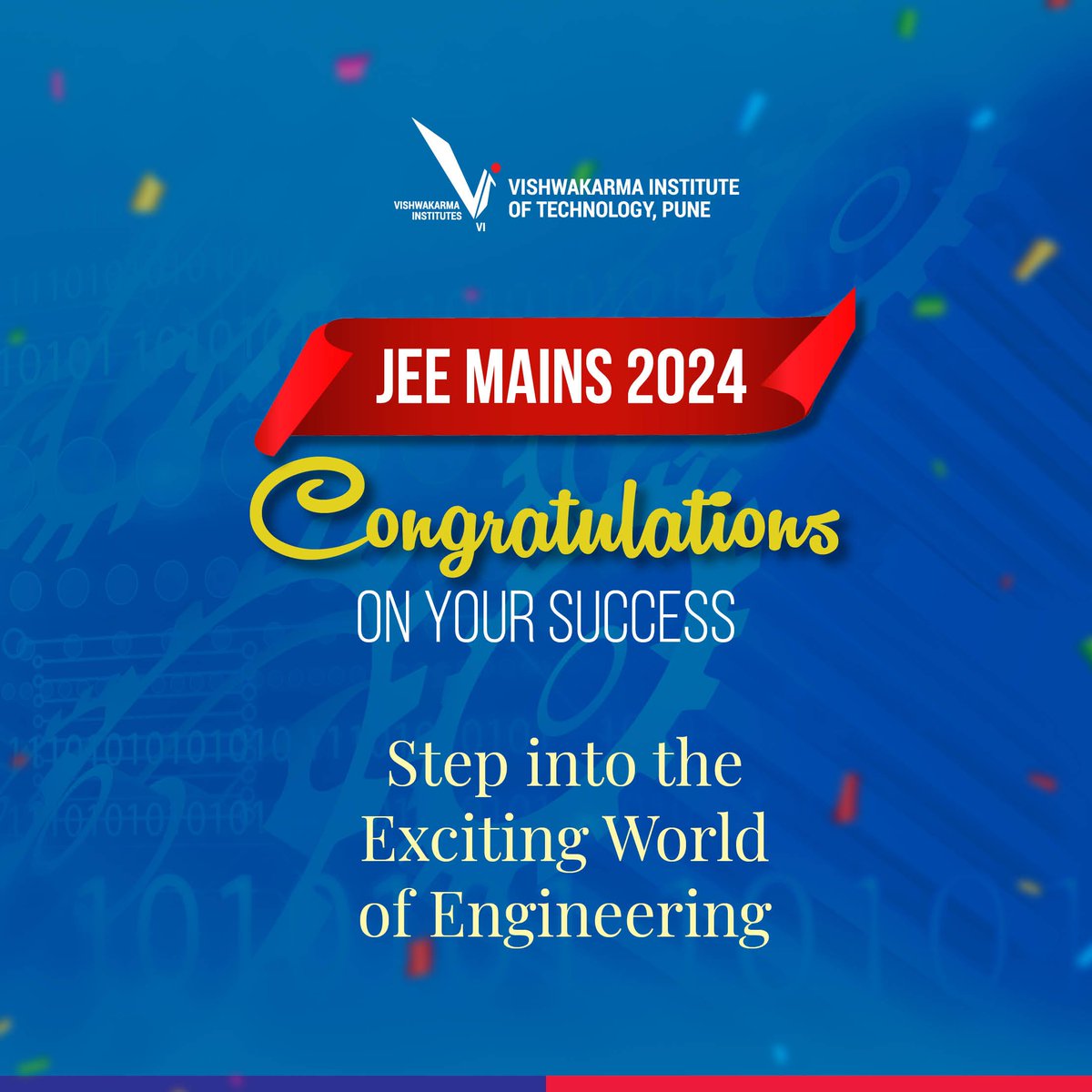 We congratulate all the students on cracking JEE Mains 2024. Cheers to the beginning of your Engineering adventure!

#congratulations #jeeresult #jeemains #entranceexam #students #studentlife #engineeringinstitute #engineeringcollege #engineeringcollege #vitstudents #vitpune