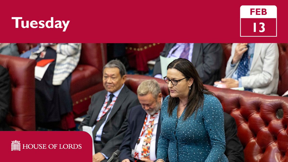 🕝 #HouseOfLords from 2.30pm includes: 🟥 pupil absence rates 🟥 prohibiting ‘nudify’ apps 🟥 questions to Foreign Secretary @David_Cameron 🟥 #VictimsBill ➡️ See full schedule and watch online at the link in our bio