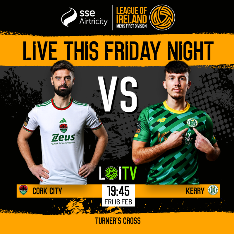 LeagueofIreland's tweet photo. A bit of history in Turner's Cross this Friday night live on LOITV.
Get the LOITV Season Pass for this and over 450 live games all in one go and switch between games on the opening night.
#LOI24 | #CORKER