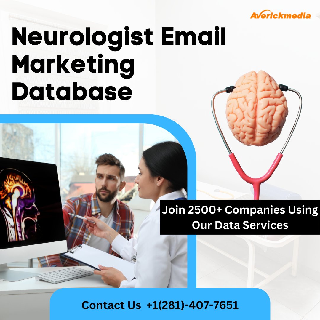 jamesandie007's tweet photo. Purchase Verified Neurologist Email Marketing Database
https://t.co/TKupiSKyrl
#Neurologist #Neurologistemaillist #email #emailmarketing #Marketing #Services #emailaddress #address #averickmedia #brain #nerves #Health #healthcare #BusinessNews #USA https://t.co/bDacryQG8o