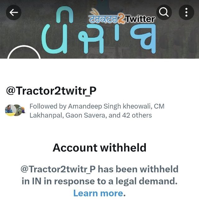 Tractor2Twitter handle has been withheld once again.
Please tweet/post and request everyone to follow backup handle @tractor2twitr_i