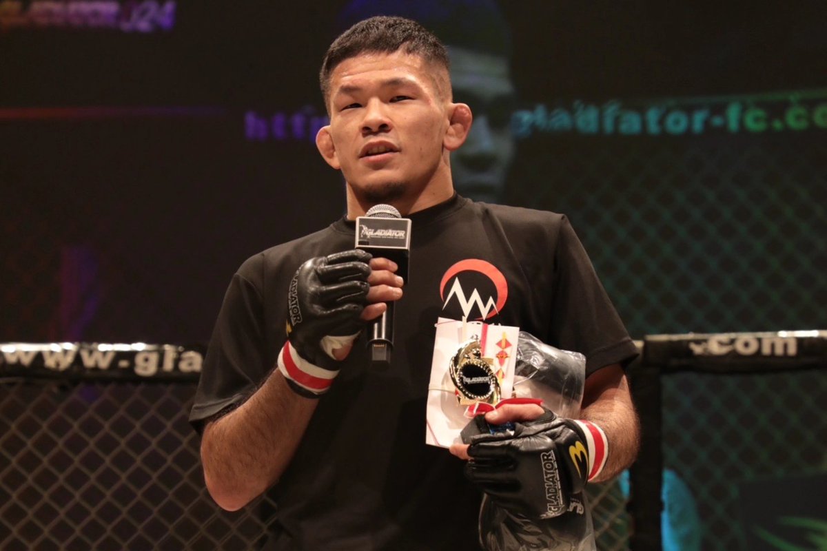 GLADIATOR_MMA_'s tweet photo. 2023 12/9  sat　
BODYMAKERpresents　
『GLADIATOR 024』

第11試合
◆GLADIATORバンタム級5分3R
◯上��保周哉（Tri.H/頂柔術）
vs
✕ペ・ジョンウ（Extreme Combat）
1R 3:48 チョークスリーパー
 
#GLADIATOR
#BODYMAKER
#beebet
#THE1TV
#ボディメーカー
#グラジエーター https://t.co/DS8yOD58Cd