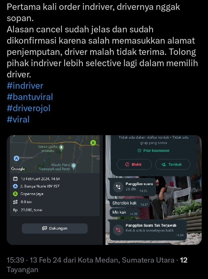 circleonthink's tweet photo. @inDrive 
Mohon kerja samanya https://t.co/IJEuN9f6Td