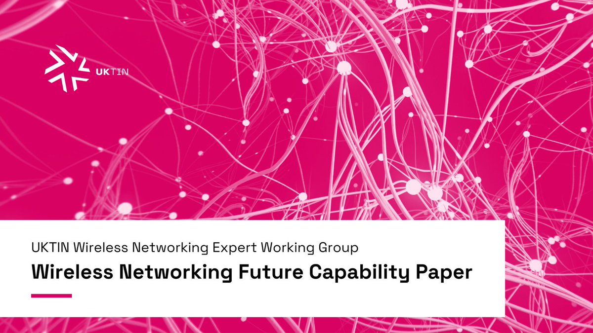 📝 Our Wireless Networking Expert Working Group has just launched their Wireless Networking Future Capability Paper, exploring the past, current and potential future landscape of UK #wireless #networking ➡️eu1.hubs.ly/H07vq3B0 @DigiCatapult @SciTechgovuk @simon_saunders