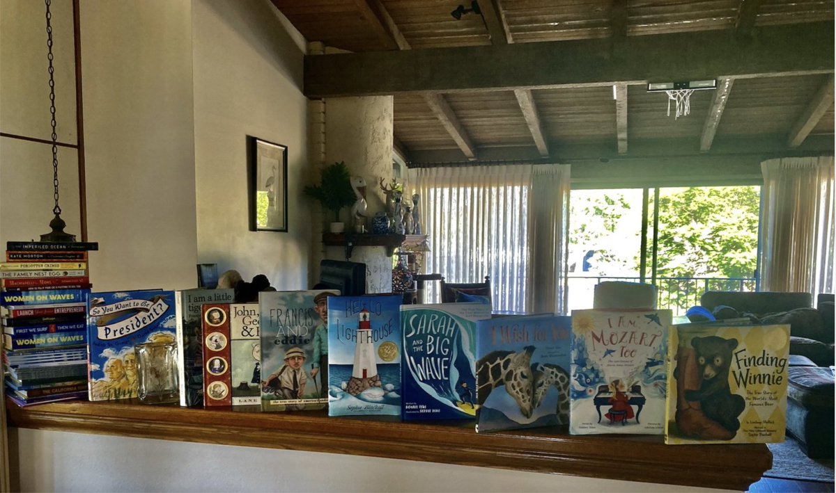 Happy Monday Funday and just sharing my picture book banister!!! And remember kids: reading is fun! #books #literaryagent #BeKind #MSWL