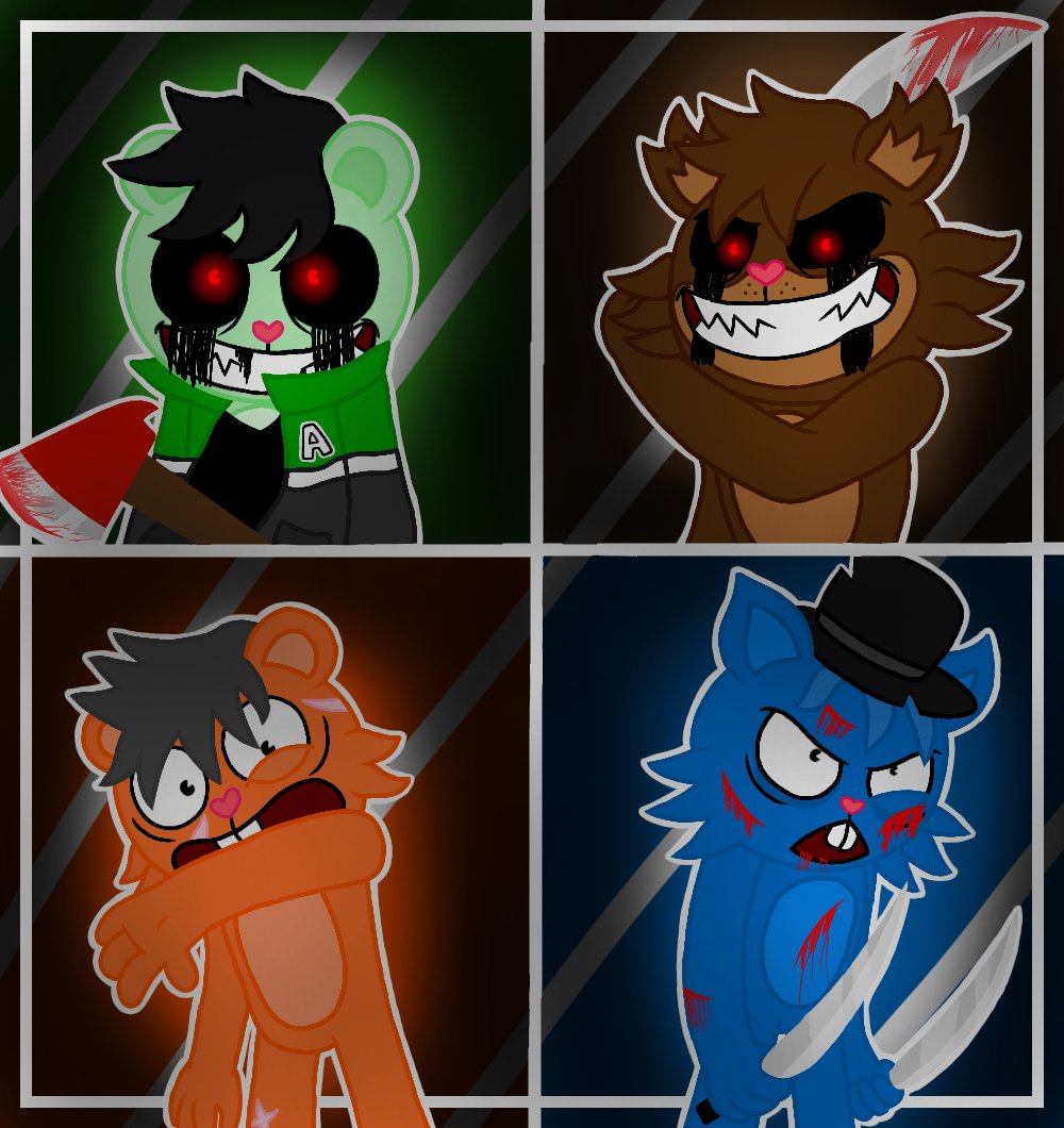 Alejo_HTF_'s tweet photo. 🎨Dibujo de mi Oc Principal y Ocs Secundarios 💚 🤎 🧡 💙

Créditos de HTF Amnesia: @XEBAHTF ✨️💪
#htfamnesia #HTF https://t.co/q4bGia5ju7