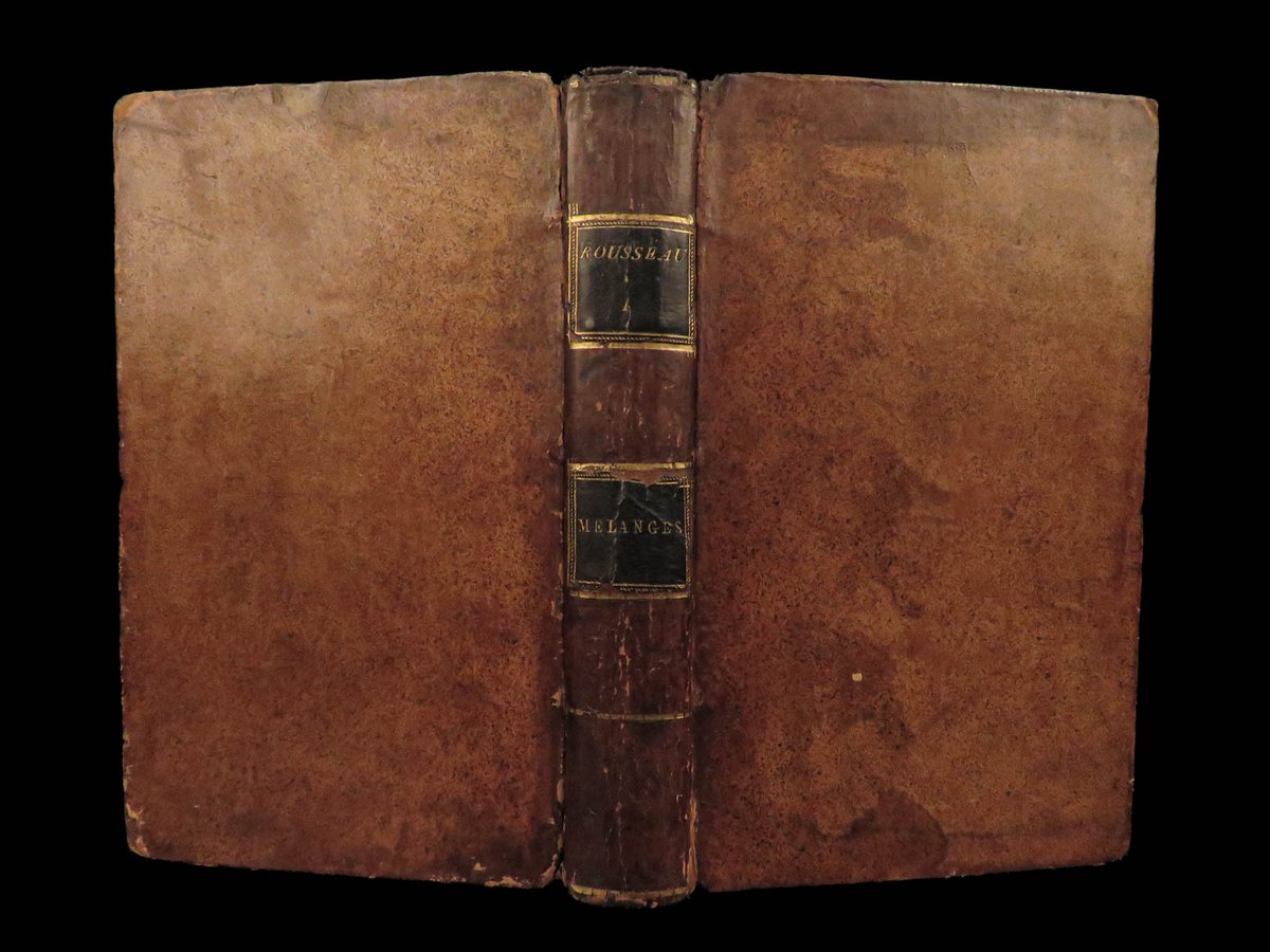 SchilbRareBooks's tweet image. 1769 Jean-Jacques Rousseau's "Les Confessions." Interested? ow.ly/KPmO50QAh7H
Want more? ow.ly/6Lno50QAh7I

#Enlightenment #Heloise #Rousseau #Philosophy  #RareBooks #SchilbAntiquarian #Books #Reading #History #SpecialCollections #Librarians #Teachers #Quoteoftheday