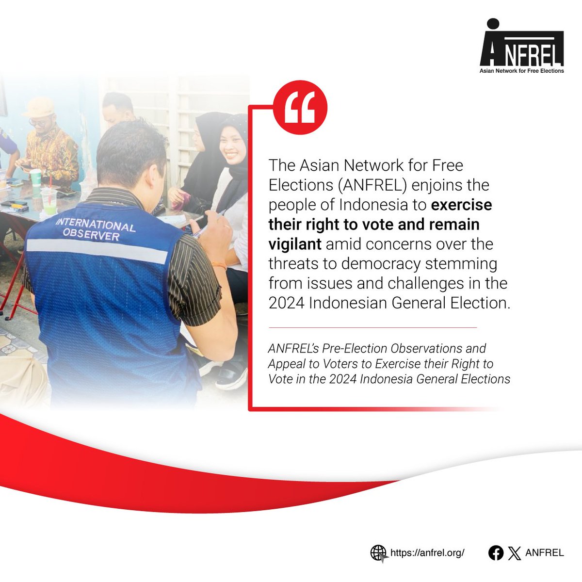 Go out and VOTE! #Pemilu2024 #Indonesia #Elections

anfrel.org/anfrels-pre-el…