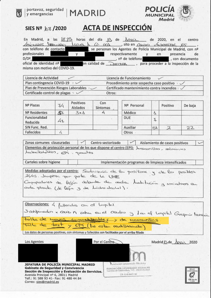 nenedenadie's tweet photo. ⚫️ ¡Al leer las actas de la Policía Municipal sobre las residencias de la Comunidad de Madrid, me estremece y me alarma la impunidad reinante! 

➖¿Por qué nadie ha sido condenado por estos crímenes? ¿Por qué no se investiga? 

➖ Leer las actas, ver vosotros mismos el horror que se vivió en las residencias y hacer que rule y todo el mundo lo vea. 
 ¡Justicia y responsabilidad ya! #VerdadParaLasVíctimas #NoAlOlvido #AyusoAPrisión