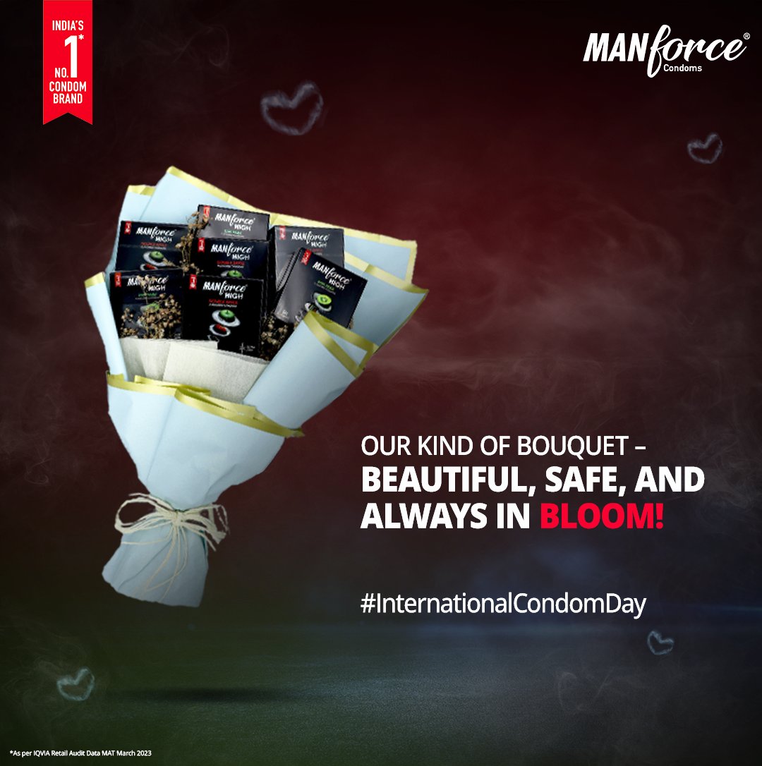 ManforceIndia's tweet photo. Make things bloom in the bedroom with the safest condoms. #InternationalCondomDay
#InternationalCondomDay #ManforceHIGH #ManforceCondoms #Manforce #PyaarMeinHIGH #KiwiPaan #DoubleApple https://t.co/7Qu3WzixMi