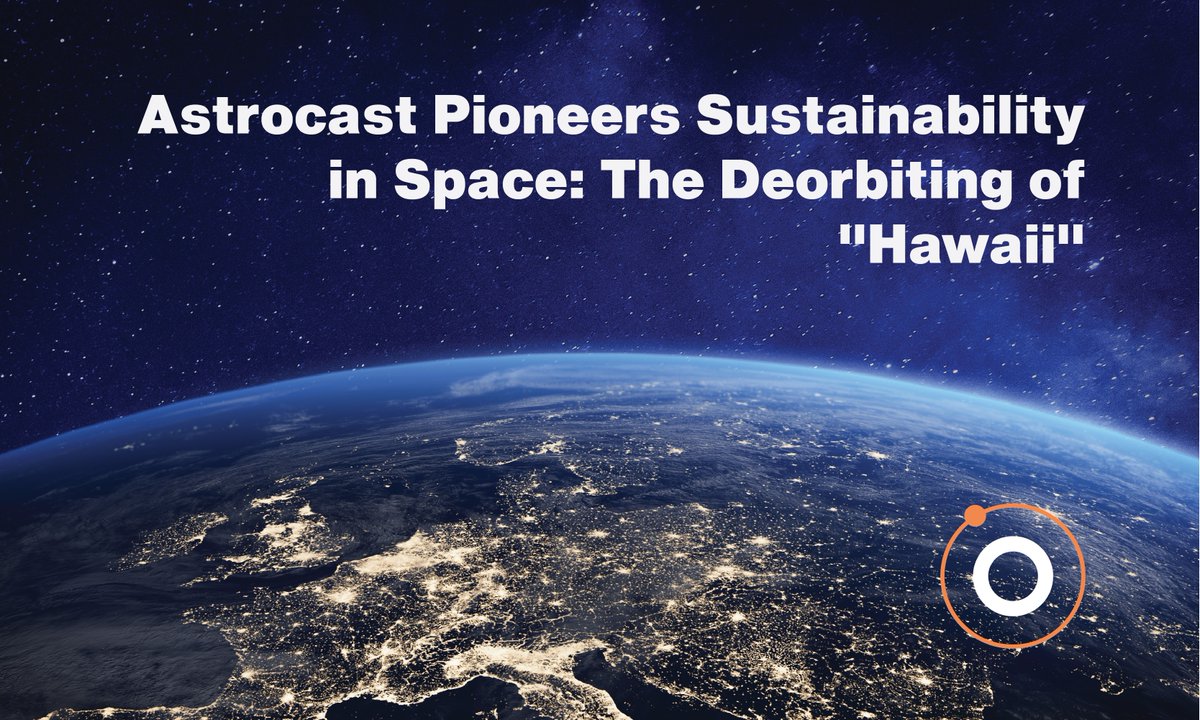 Astrocast (@strocast) on Twitter photo 📰 Astrocast Pioneers Sustainability in Space: The Deorbiting of "Hawaii"🛰 
Successfully deorbiting the "Hawaii" nanosatellite is a testament to our dedication to #CleanSpace initiatives and responsible #satellite #operations.   
➡️Read here👇🏼
astrocast.com/news/astrocast… 📰 Astrocast Pioneers Sustainability in Space: The Deorbiting of "Hawaii"🛰 
Successfully deorbiting the "Hawaii" nanosatellite is a testament to our dedication to #CleanSpace initiatives and responsible #satellite #operations.   
➡️Read here👇🏼
astrocast.com/news/astrocast…
